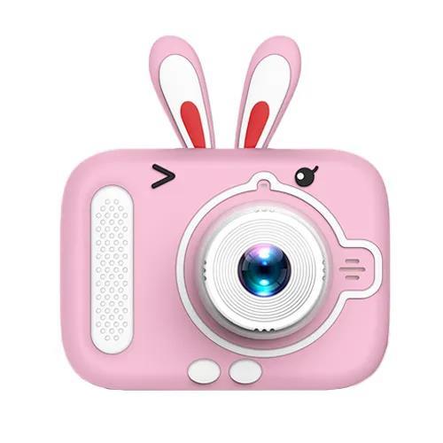 Дитячий цифровий фотоапарат TOY G X900 Рожевий Кролик 40М Люкс Селфі