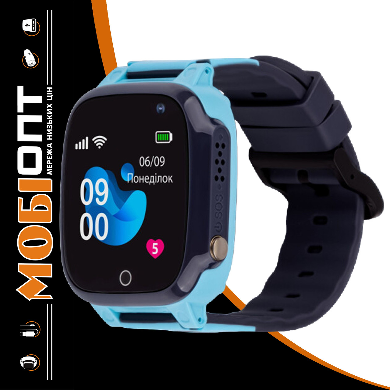 Smart Watch AmiGo GO008 MILKY GPS Wi-Fi Blue UA UCRF