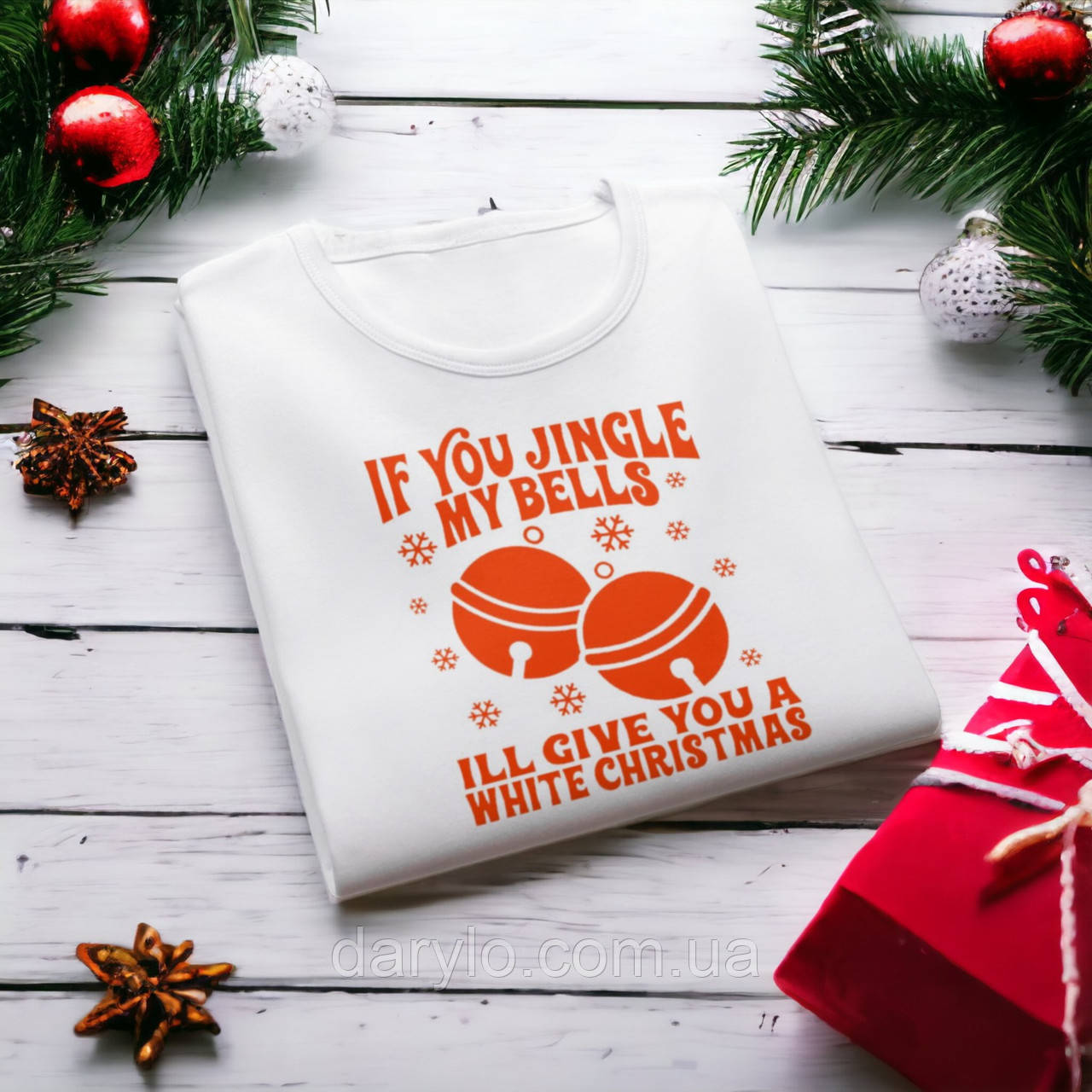 "MY BELL'S" новорічні подарунки з принтом футболка S