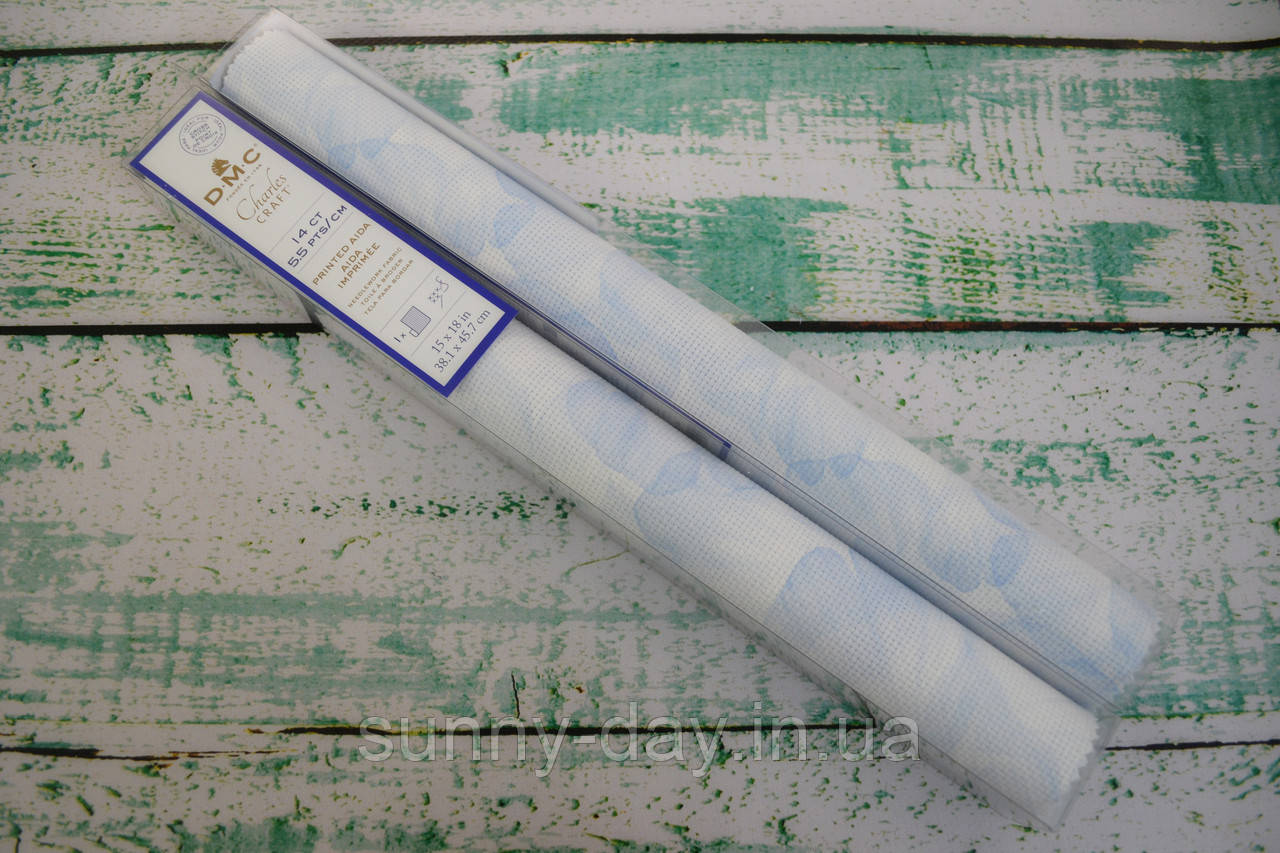 Канва для вишивки Аїда 14 DMC з малюнком 799, фото 1