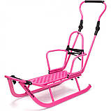 Санки Adbor Piccolino з регульованою ручкою (сірий), фото 5