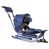 Санки Adbor Piccolino DeLux (повний комплект санок), червоні, фото 3