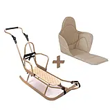 Санки з ручкою і матрацом Adbor Piccolino (червоний), фото 5