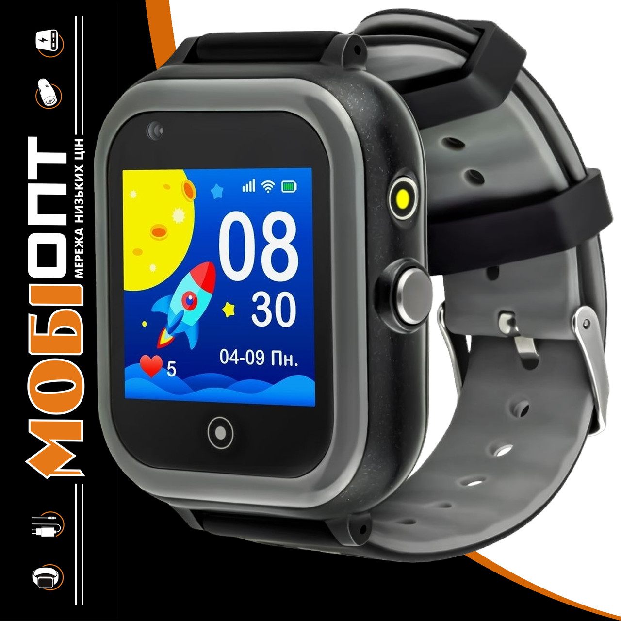 Smart Watch GARMIX PointPRO-200 4G/GPS/WIFI/VIDEO CALL BLACK UA UCRF