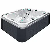 Гідромасажний басейн Passionspas Happy (213х175х83 см), Сріблясто-білий