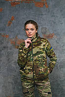 Женская флисовая кофта мультикам,флиска военная женская мультикам теплая зимняя тактическая,флисовая кофта
