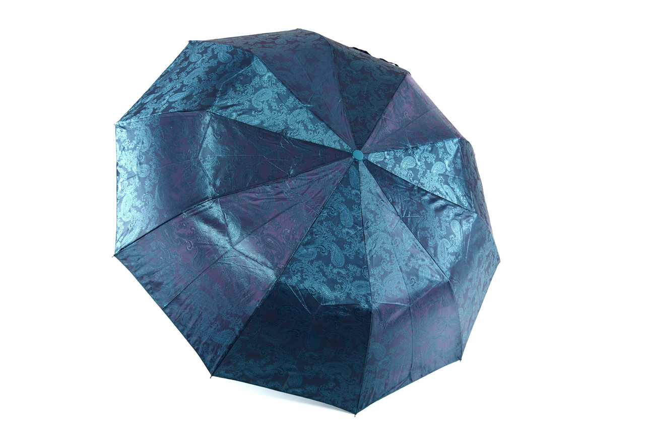 Жіноча парасолька складана поліестер зелений Арт.524-5 Bellissimo (54)