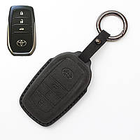Чохол з алькантари для ключа TOYOTA Land Cruiser, Prado, Tundra, Camry, CH-R, Avalon, Prius, Corolla, Sequoia