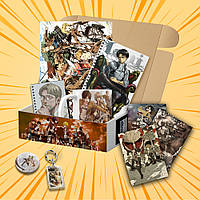 Подарунковий бокс Аніме Attack on Titan 10 предметів (Випадкові зображення)