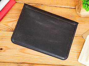 Чохол для iPad Дизайн №24 з натуральної шкіри колір Шоколад, фото 2