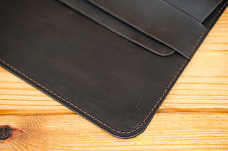 Чохол для iPad Дизайн №24 з натуральної шкіри колір Шоколад, фото 4