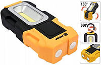 Ліхтарик поворотний СОВ LED магніт гак фонарік VOREL-82724