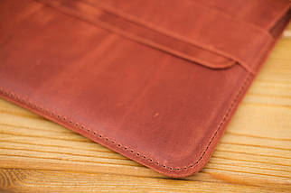 Чохол для iPad Дизайн №24 з натуральної шкіри колір Коньяк, фото 4