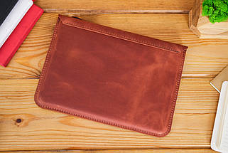 Чохол для iPad Дизайн №24 з натуральної шкіри колір Коньяк, фото 3