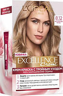 Стійка крем-фарба для волосся L'Oreal Paris Excellence Creme 8.12 - Містичний блонд (3600523781300)