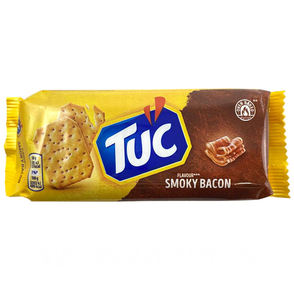 Крекер копчений бекон Тук Tuc smoky bacon 100g 24шт/ящ (Код: 00-00015482)