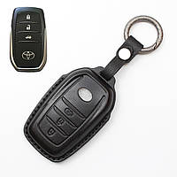Чохол з шкіри для ключа TOYOTA Land Cruiser, Prado, Tundra, Camry, CH-R, Avalon, Prius, Corolla, Sequoia