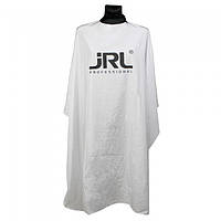 Пеньюар парикмахерский с силиконовым воротником JRL Professional Cutting Cape White JRL-AN31024