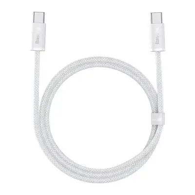 Кабель Baseus Dynamic Series Fast Charging Data Cable Type-C to Type-C 100W 1m CALD000202 White