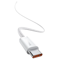 Кабель Baseus Dynamic Series Fast Charging Data Cable Type-C to Type-C 100W 1m CALD000202 White, фото 3
