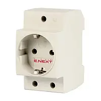 Розетка Viatec Enext e.socket.pro.din.tms на DIN-рейку 230 В