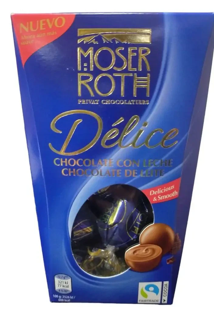 Шоколадні цукерки молочний шоколад Delice Moser Roth 200g . Німеччина