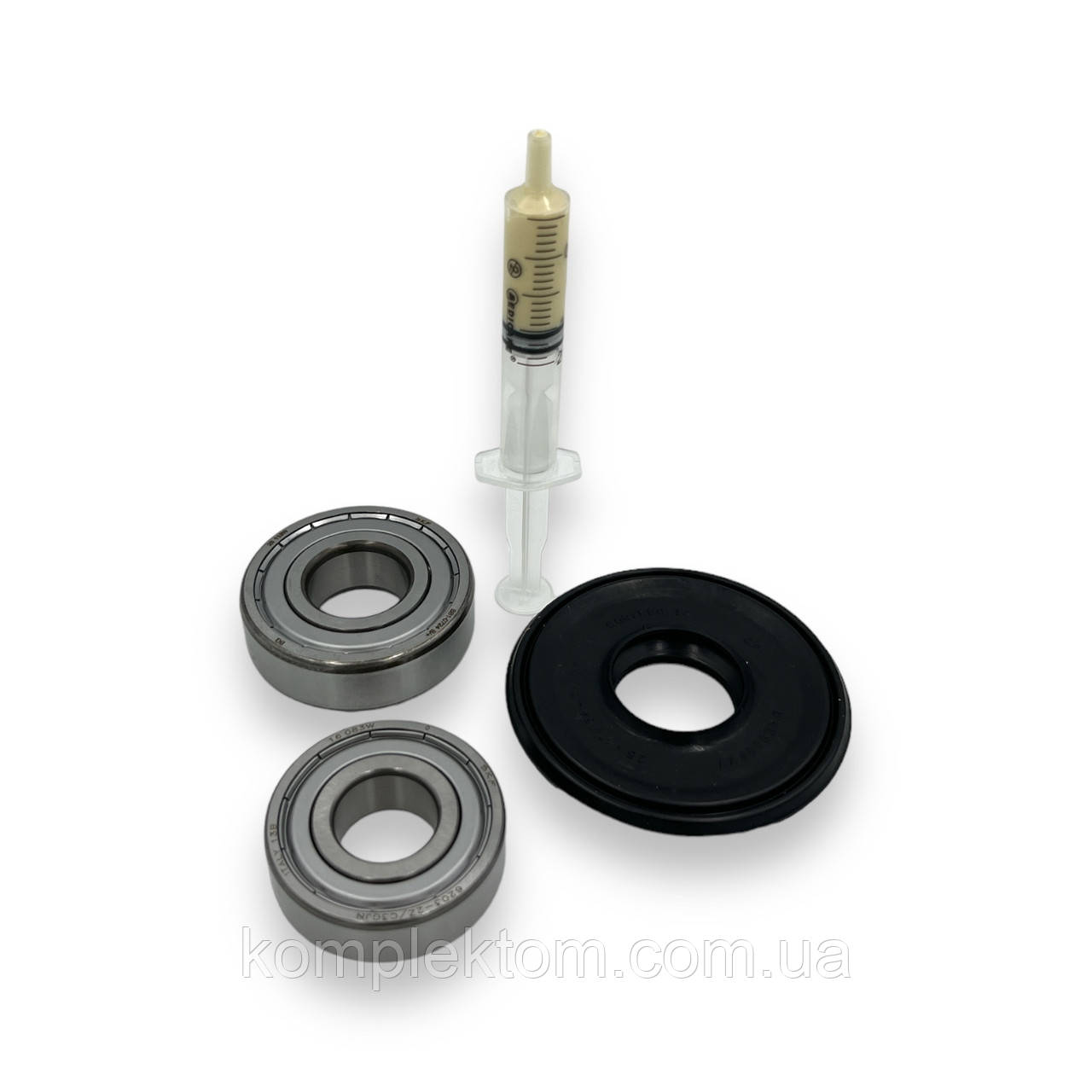 Комплект підшипників SKF і сальник для пральної машинки Ariston, Indesit 6203+6204+25*47/64*7/10.5