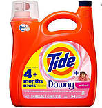 Рідина для прання Tide plus Downy Liquid Laundry Detergent April Fresh 3.9L 94 loads (США), фото 3