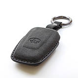 Чохол з алькантари для ключа TOYOTA Land Cruiser, Prado, Tundra, Camry, CH-R, Avalon, Prius, Corolla, Sequoia, фото 4