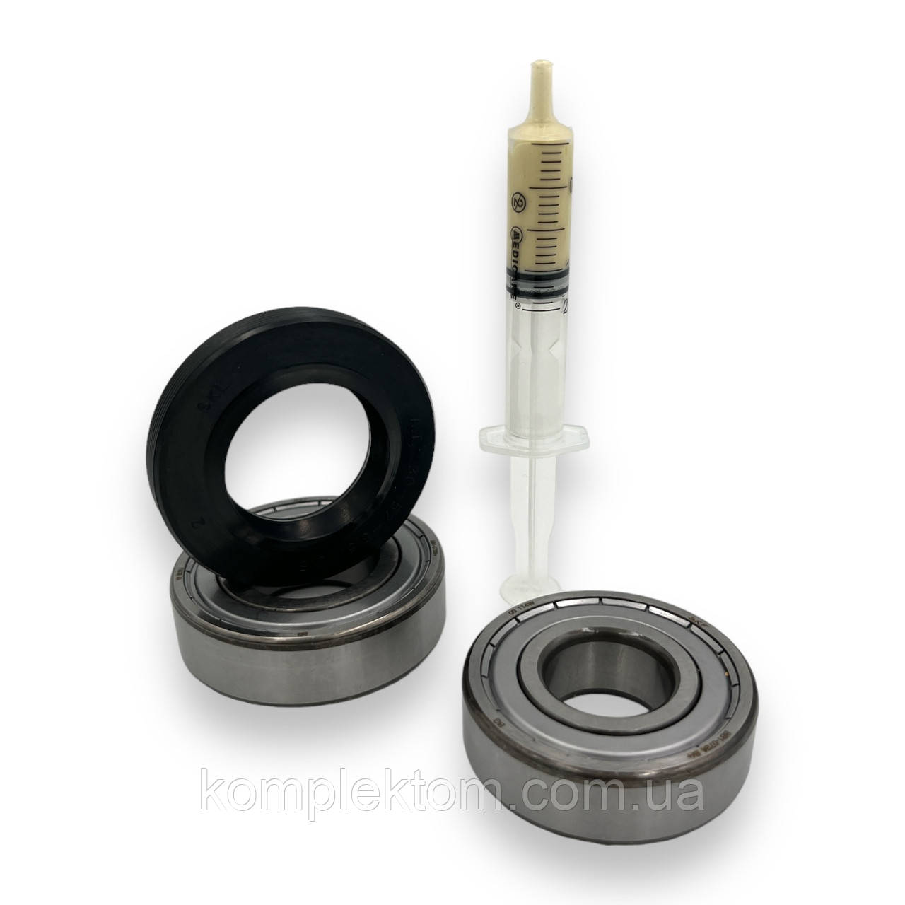 Набір підшипників SKF та сальник для пральної машини Атлант (6204+6205+30х52х8,5/10,5)