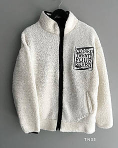 Куртка хутряна чоловіча весна-осінь бежевий без капюшона Bomber Fur