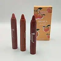 Набор матовых помад Teayason Lipstick, Персик 3 шт