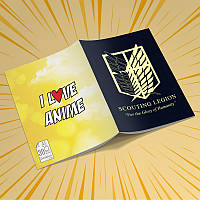 Скетчбук А5 кремові листи Attack on Titan 30 аркушів 012