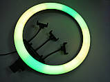 Кільцева LED-лампа RGB MJ18 45 см 220 V 3 кріп.тел + пульт + чохол ORG, фото 10