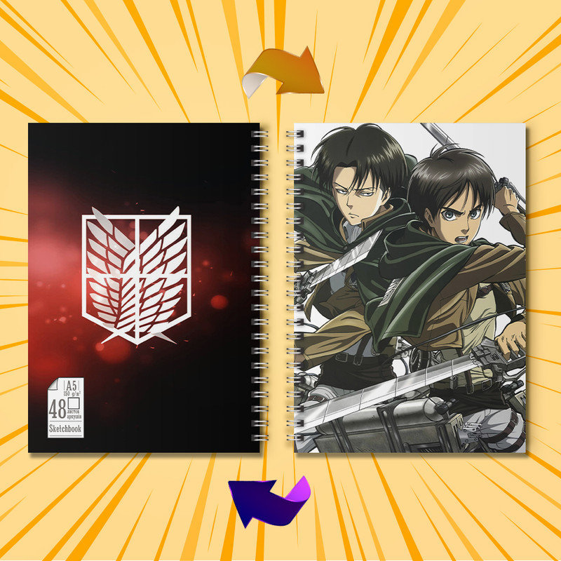 Скетчбук А5 48 арк. 150 гр.м² Attack on Titan 017