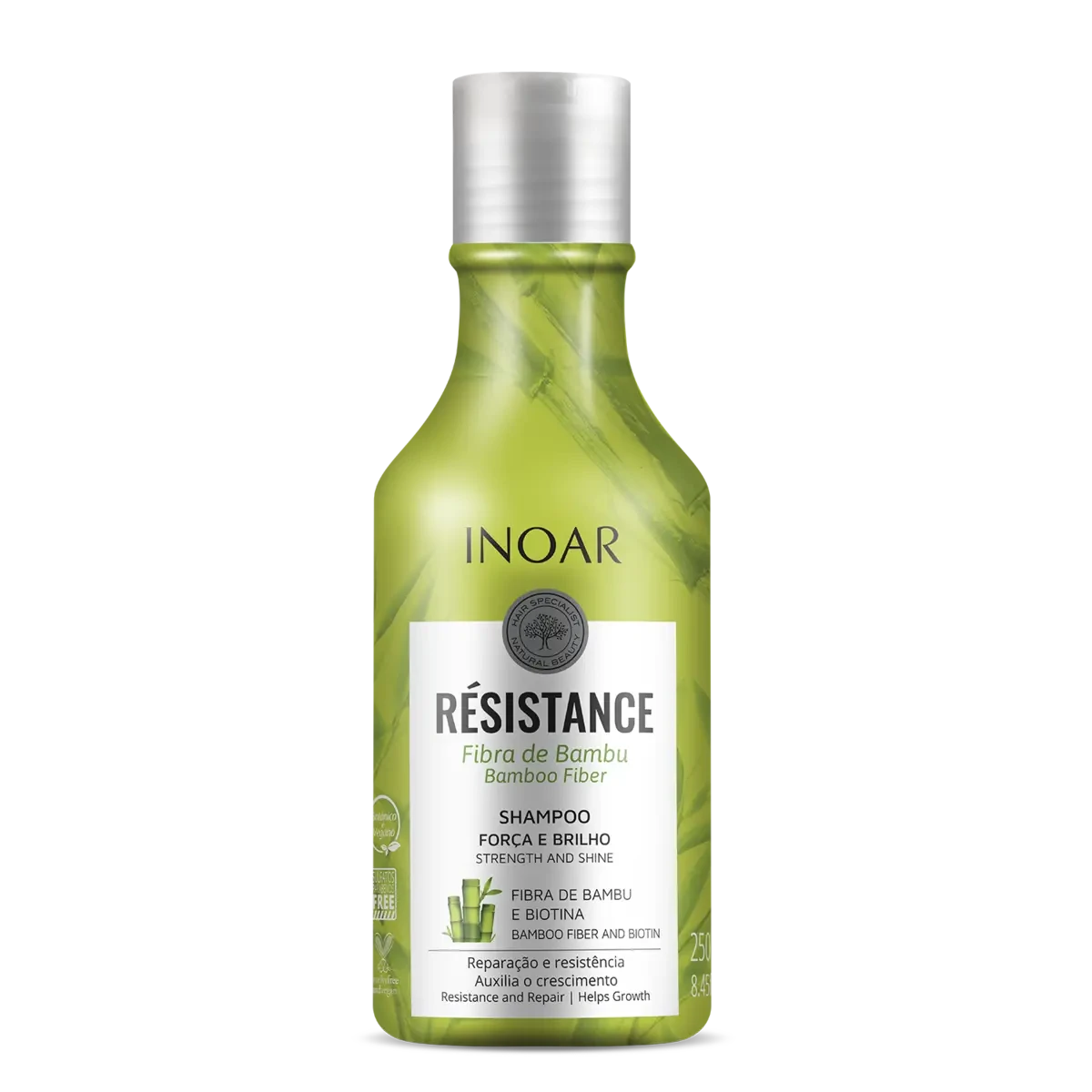 Шампунь для пористого волосся, Inoar Resistance Fibra de Bambu, 250 ml