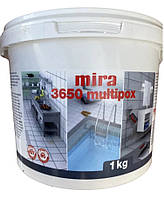 Затирка Mira 3650 Multipox эпоксидная цвет белый двухкомпонентная для швов плитки и камня фуга ведро 1 кг