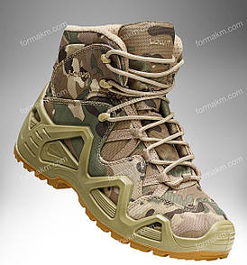Демісезонні тактичні напівчеревики / тактичне взуття на мембрані AK GTX Mid (multicam)