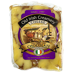 Сир чеддер з ірландським шоколадом Олд Айріш Крімері Old Irish Creamery 150g 16шт/ящ (Код: 00-00015470)