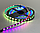 Світлодіодна стрічка RGB SMD 5050 12V 60 д.м. IP65 WS2811 (ціна 1 м) чорна основа, фото 4