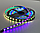 Світлодіодна стрічка RGB SMD 5050 12V 60 д.м. IP65 WS2811 (ціна 1 м) чорна основа, фото 5