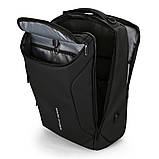 Рюкзак для ноутбука 17.3 дюйма Mark Ryden MR9031YSJ водостійкий з трьома відділеннями (Чорний), фото 5