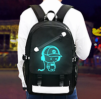 Функціональний місткий міський рюкзак із водонепроникної тканини, якісний світиться в темряві