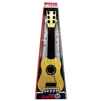 Дитяча гітара 898-22, 43 см, струни 6 шт., медіатор (Бежевий)