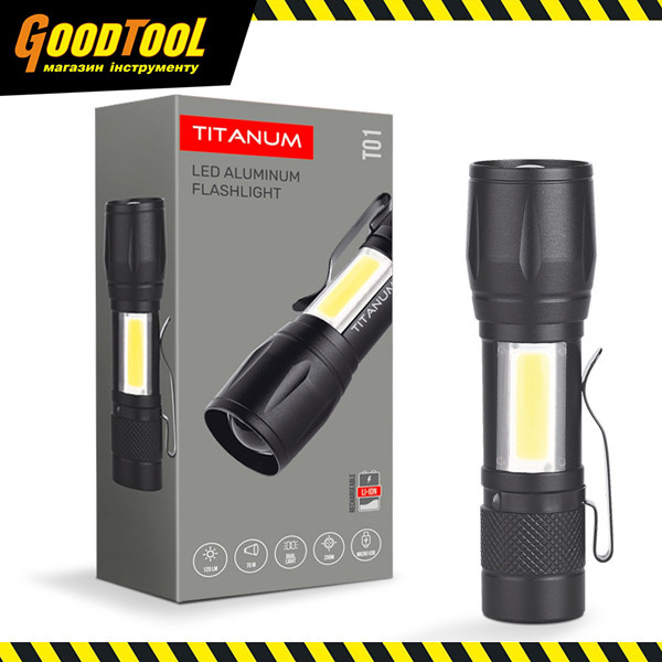 Портативний світлодіодний ліхтарик TITANUM TLF-T01 120Lm 6500K