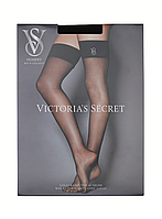 Панчохи Victoria's Secret зі стразовим лого, чорні, розмір S