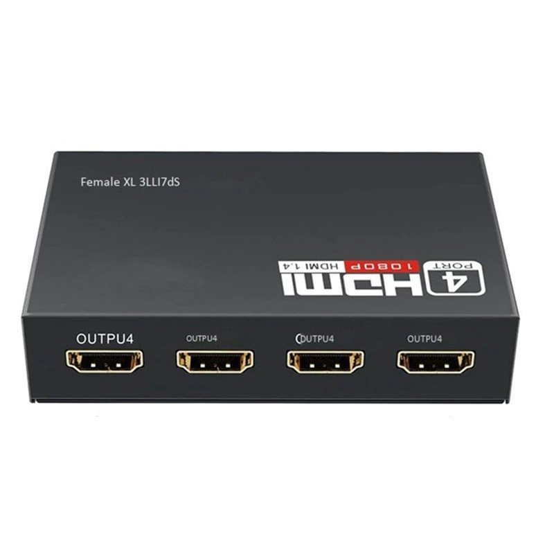 Активный HDMI разветвитель Splitter 1 to 4 Black (1 вход - 4 выхода) SCC - фото 3 - id-p2022722007