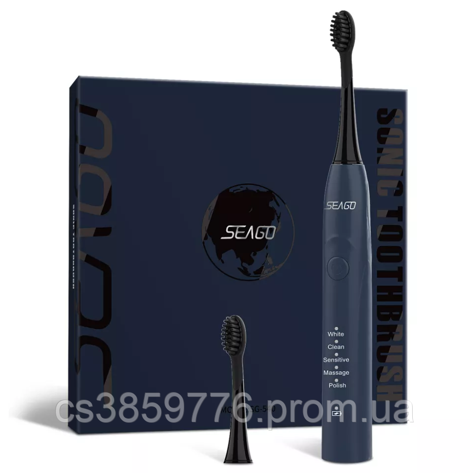 Зубная щетка электро взрослая SEAGO SG 540 Blue SCC - фото 2 - id-p2022722071