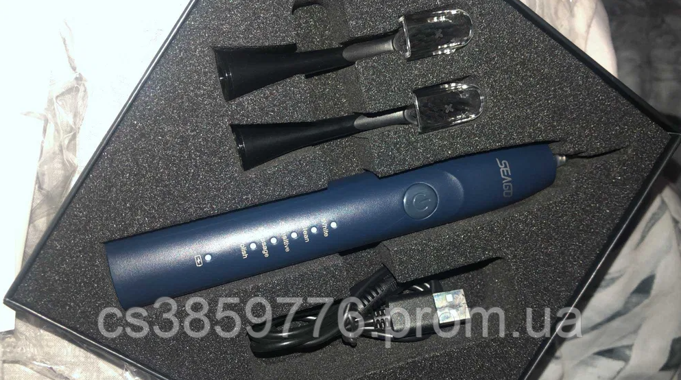 Зубная щетка электро взрослая SEAGO SG 540 Blue SCC - фото 10 - id-p2022722071