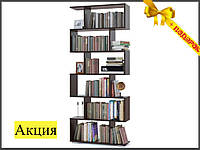 Стеллаж книжный XShelf-1 ЛДСП для квартиры, этажерка для дома и офиса, Стеллаж в комнату от производителя